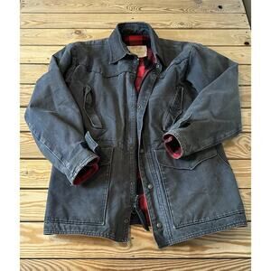 Vintage Schaefer Outfitter Heavy Fleece Lined Jacket Size Large Men’s Gray